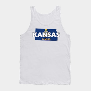 Kansas Colored State Tank Top